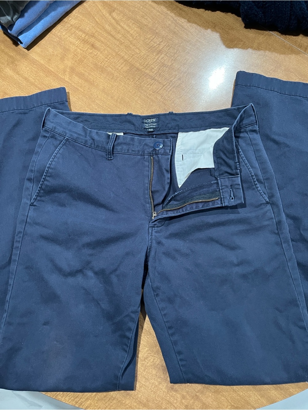 J. Crew Men’s Navy Straight-Fit Chinos